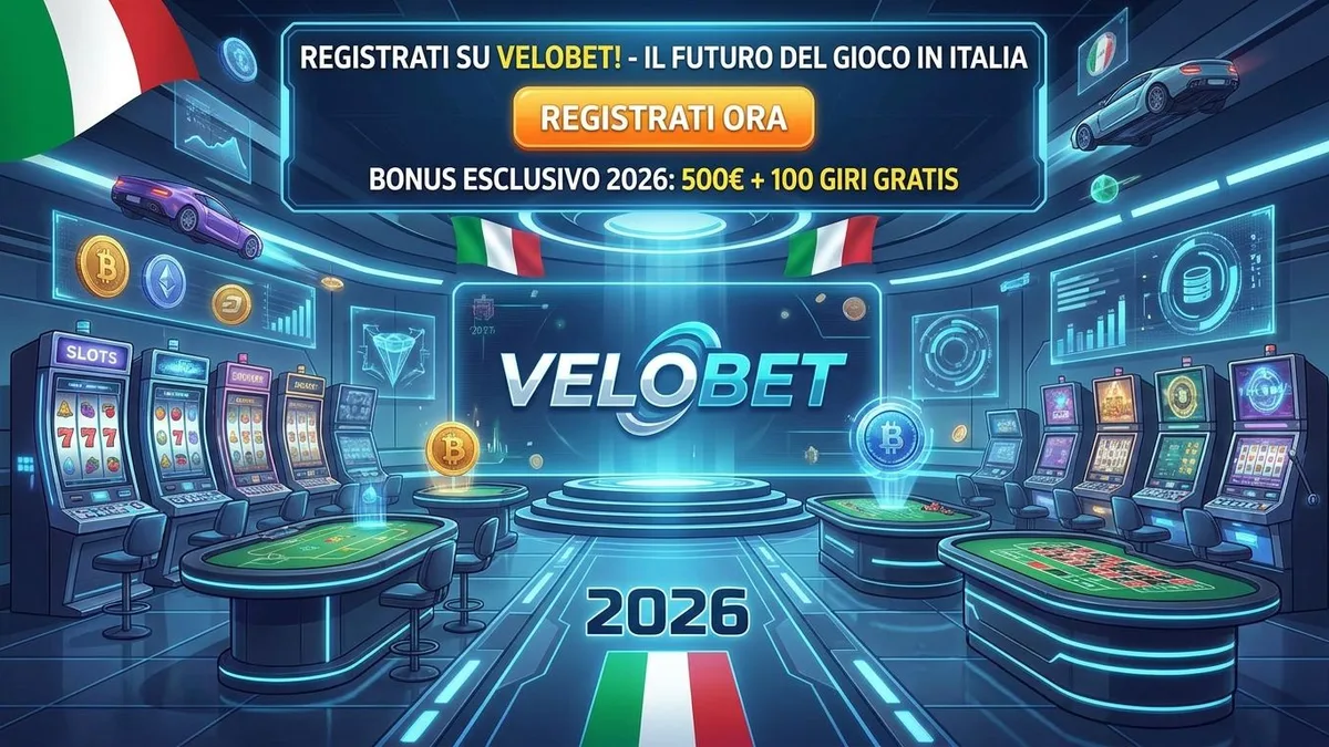 Registrazione con bonus Velobet